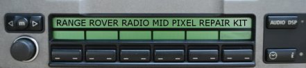 Range Rover MID Radio display LCD pixel repair ribbon