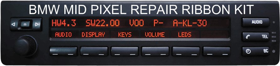 BMW Radio MID Display LCD pixel repair ribbon