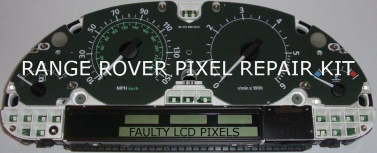 Range Rover Speedometer LCD pixel repair ribbon