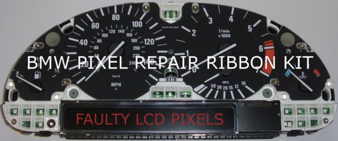 BMW Speedometer LCD Pixel repair ribbon